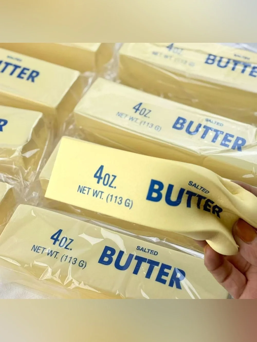 Salted Butter Party Prop — Cream Color